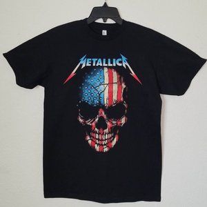New "Metallica USA Skull" Unisex Silkscreen T-Shirt – Available Small–3XL